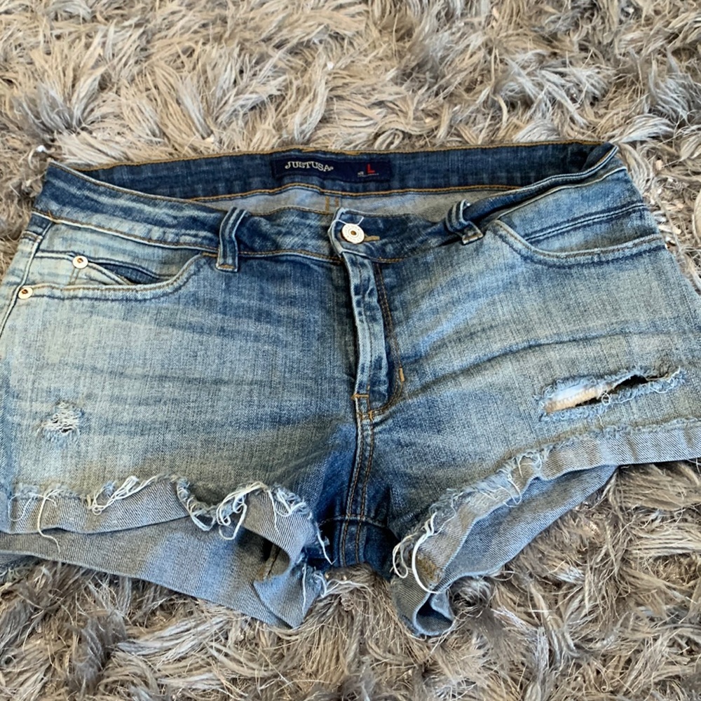 Just USA Jean shorts.